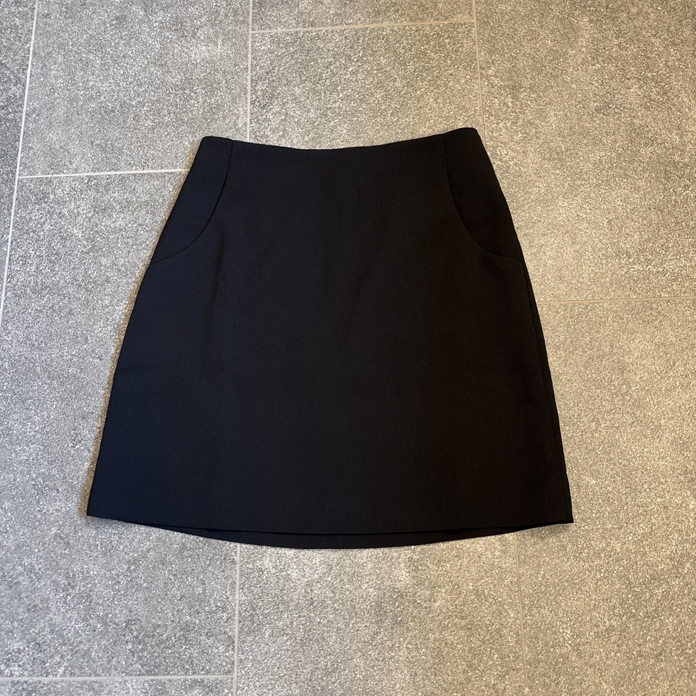 J Crew Women's Short Skirt Black Size 6 Pockets NWT Office Classic